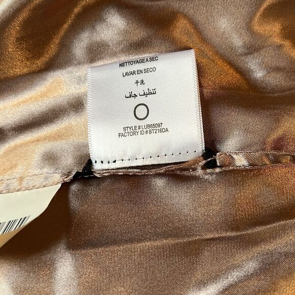 BCBGMaxAzria Black Silk Gown Dress Strapless Ruche Pleated Empire Waist 6 Petite - Picture 11 of 13